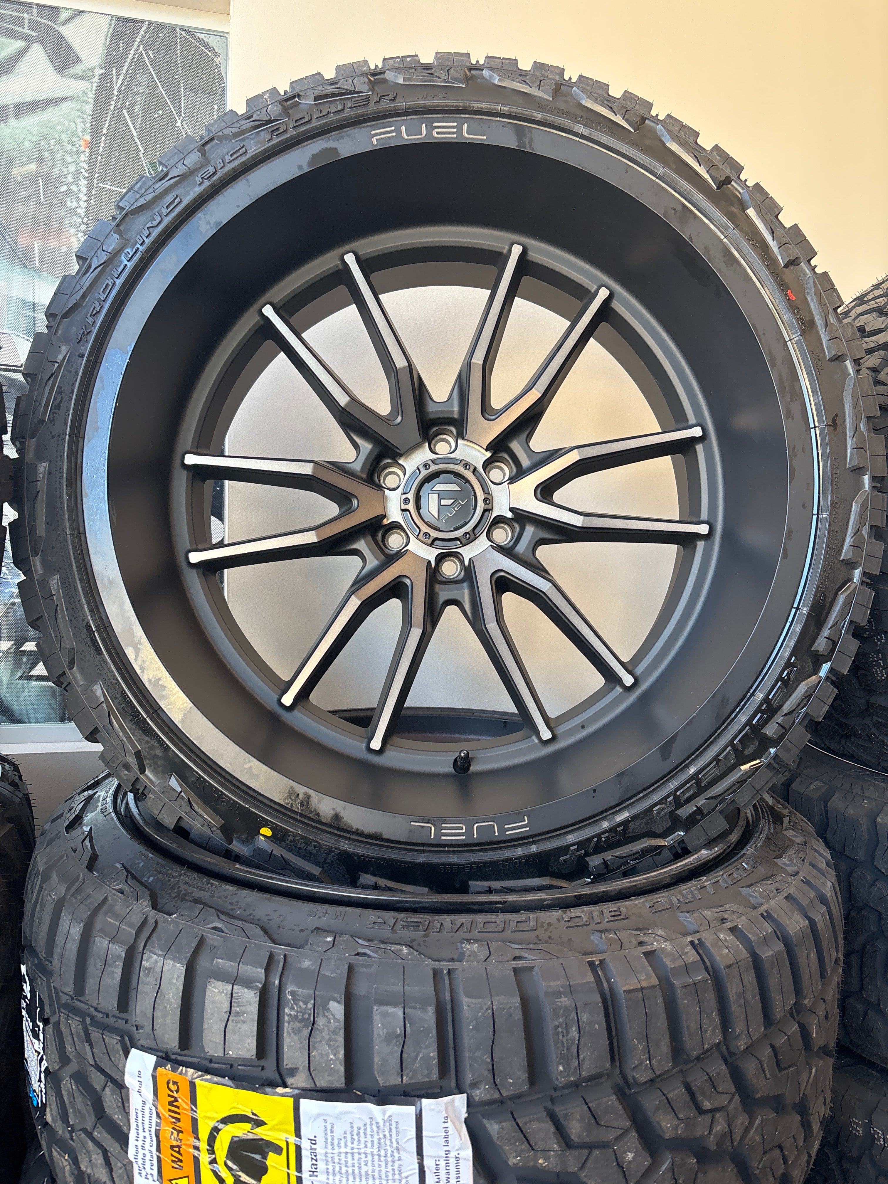 24x12 Fuel Clash Dark Tint 6x135 & 285/40R24 RBP R/T