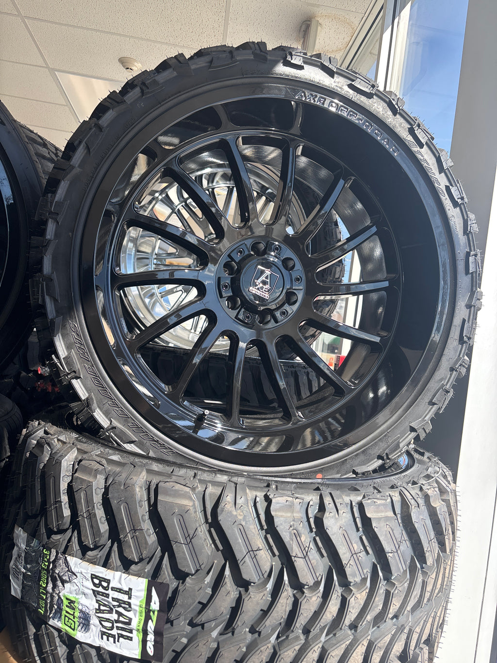24x12 Axe Chronus GB 6x5.5/ 6x135 & 33x13.50R24 Atturo MTS