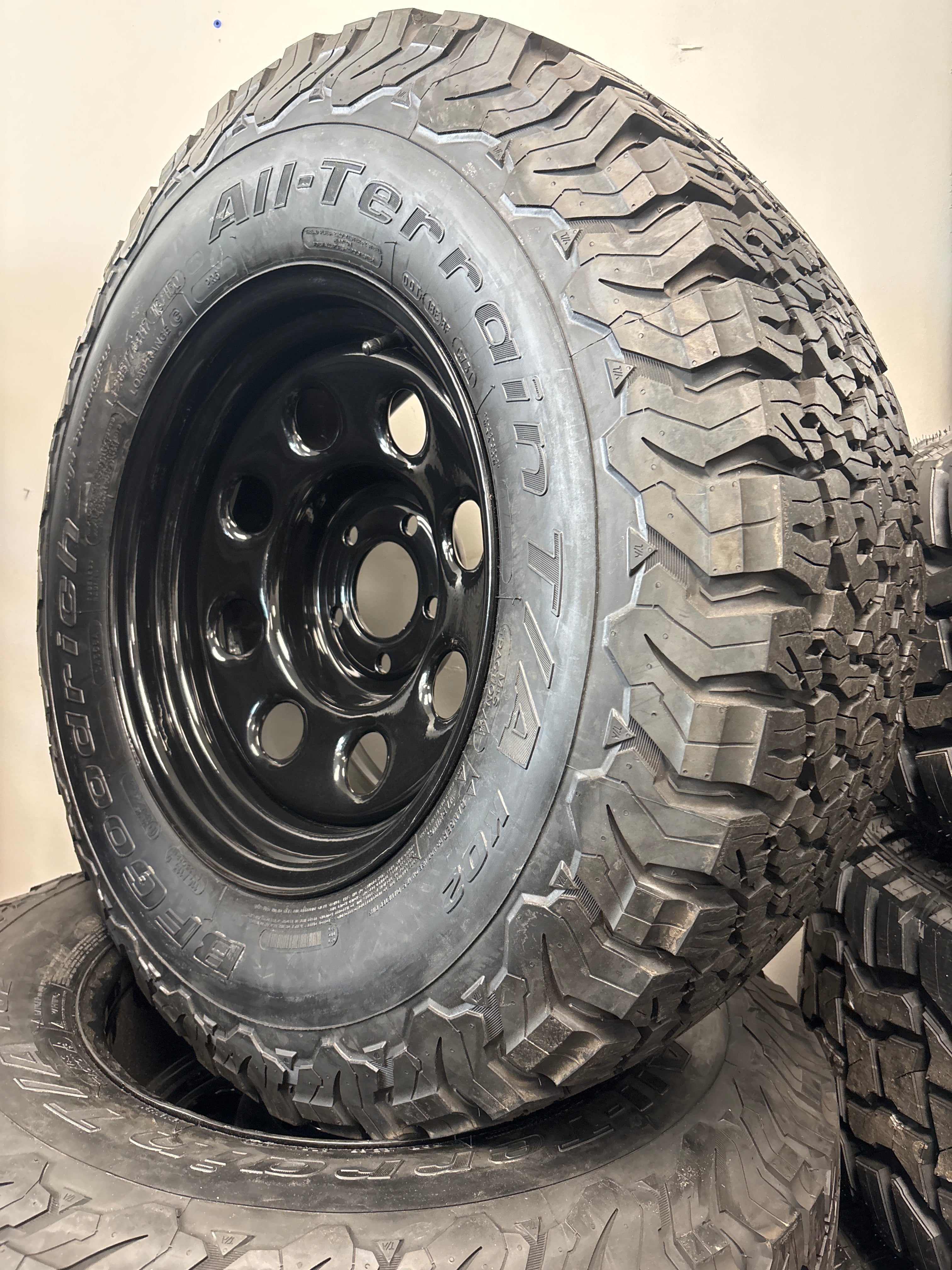 *CLEARANCE 17” Steelies 5x5 & BFG LT285/70R17 All Terrain KO2