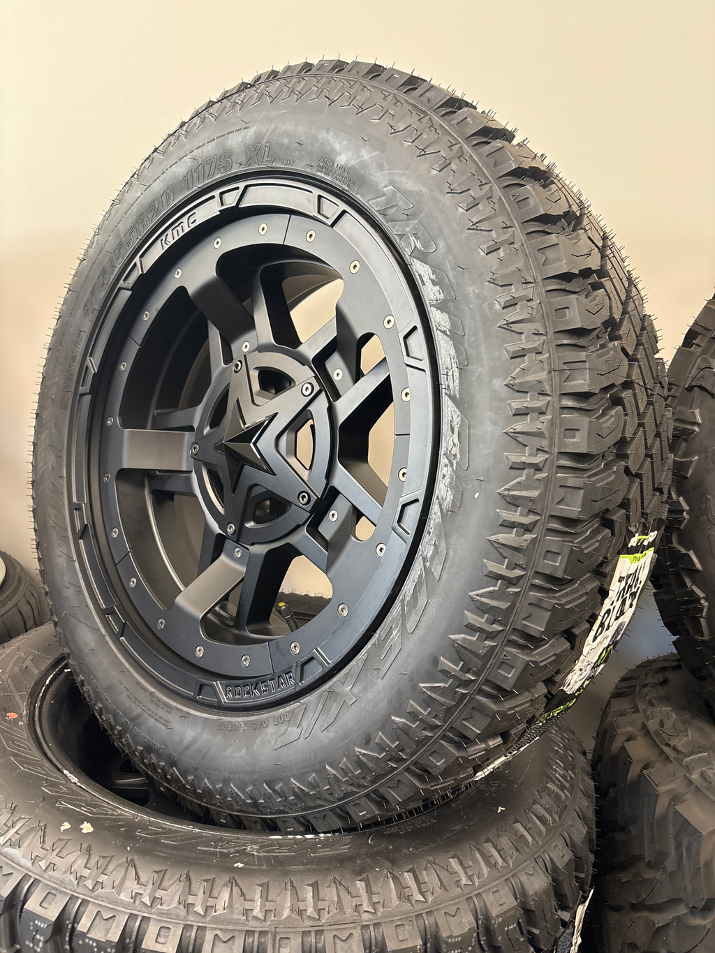 20x10 XD Rockstar 5x5.5/ 5x150 & 275/55R20 Atturo XT