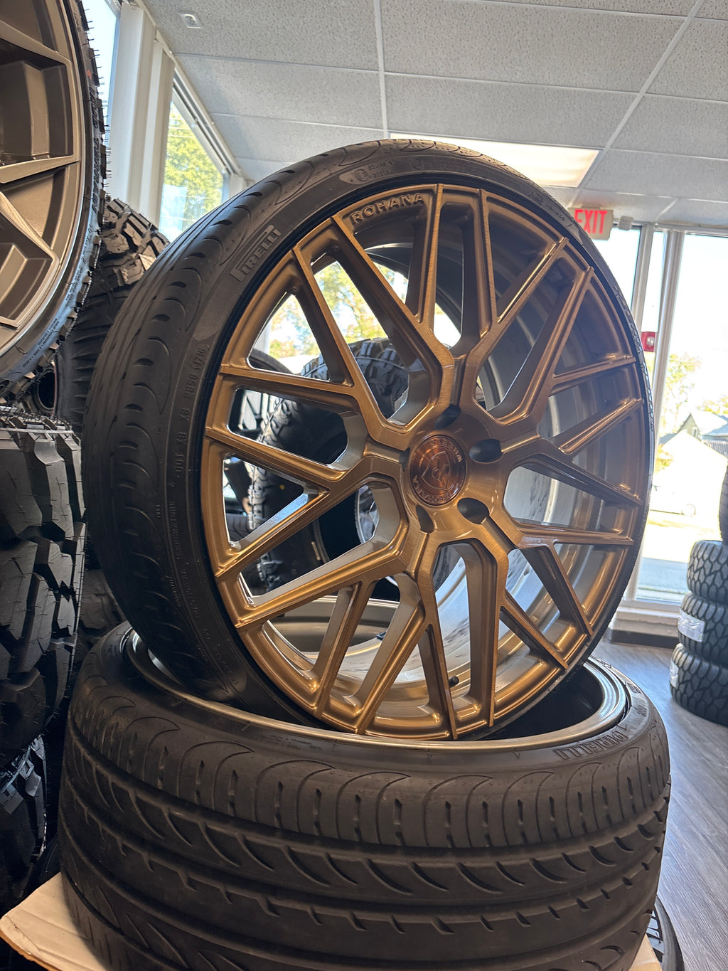 *CLEARANCE 20/21” Rohana Staggered 5x112 Lamborgini WHEEL PACKAGE