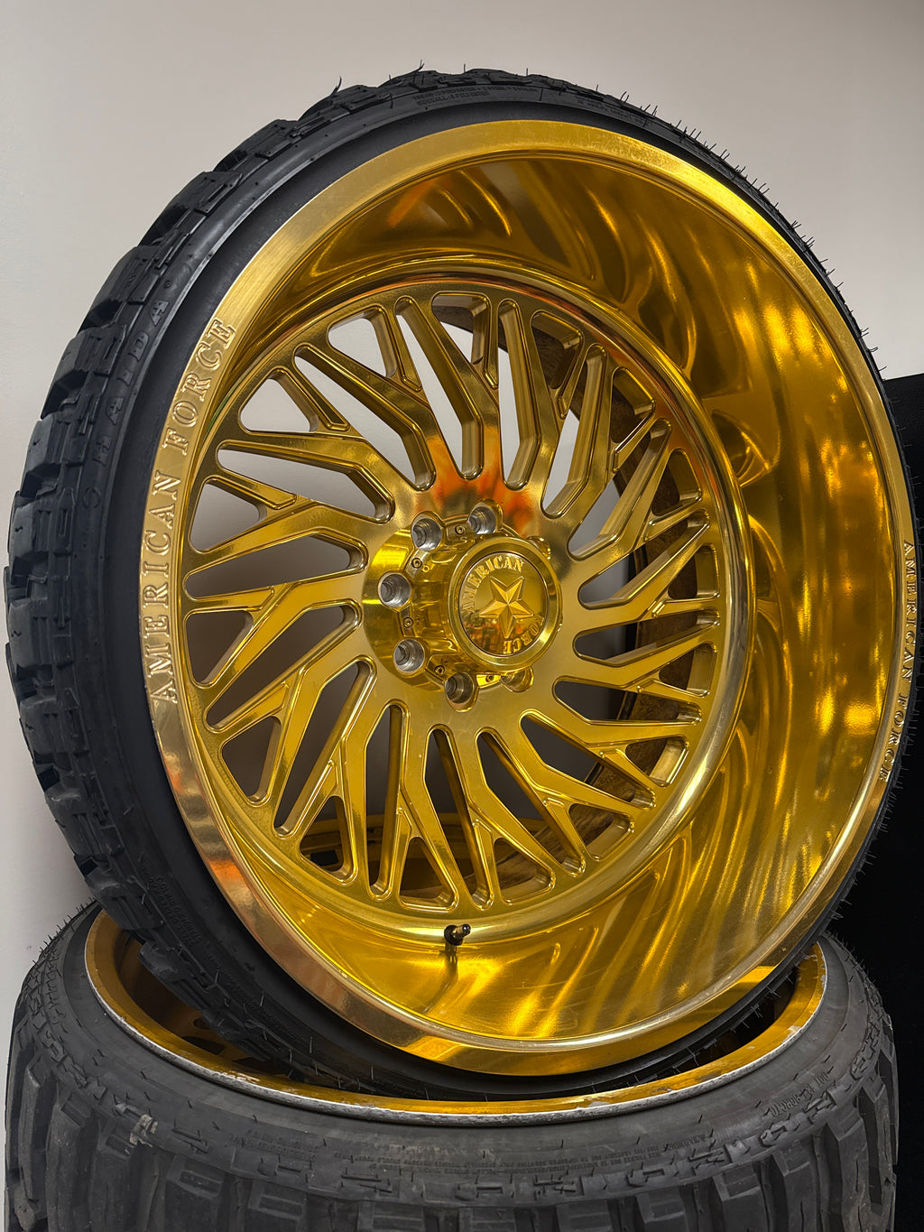 *CLEARANCE 26x14 American Force Swang CC 8x170 Gold & 33x12.50R26 Mileking MT