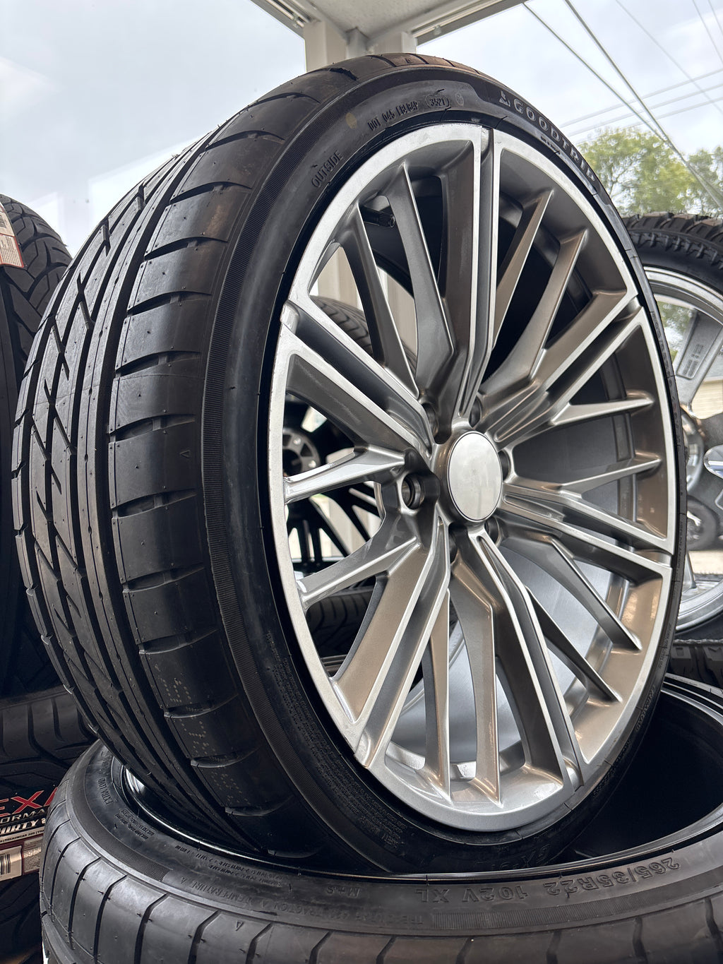 22” ZL1 Rep Silver 6x5.5 & 265/35R22 Goodtrip