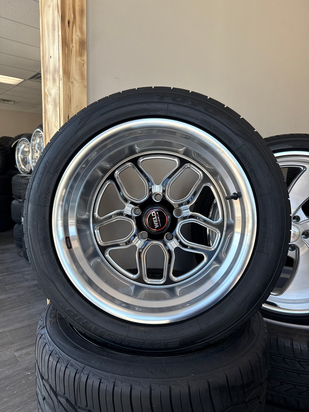 17x11 Weld Laguna GBM 5x5 & 315/35R17 Toyo Extensa