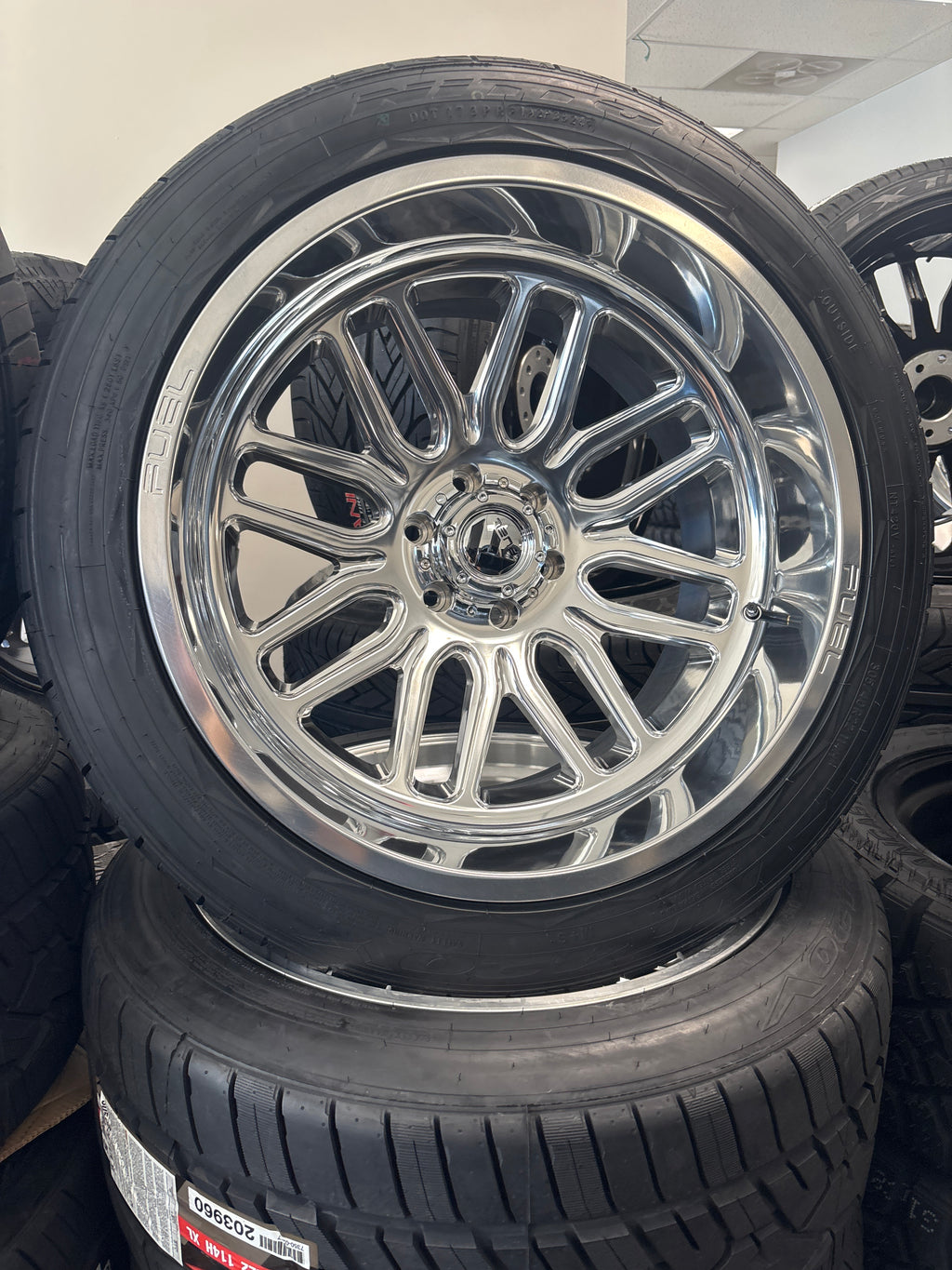 22x12 Fuel Ignite Polished 6x135 & 305/40R22 Nitto NT420V