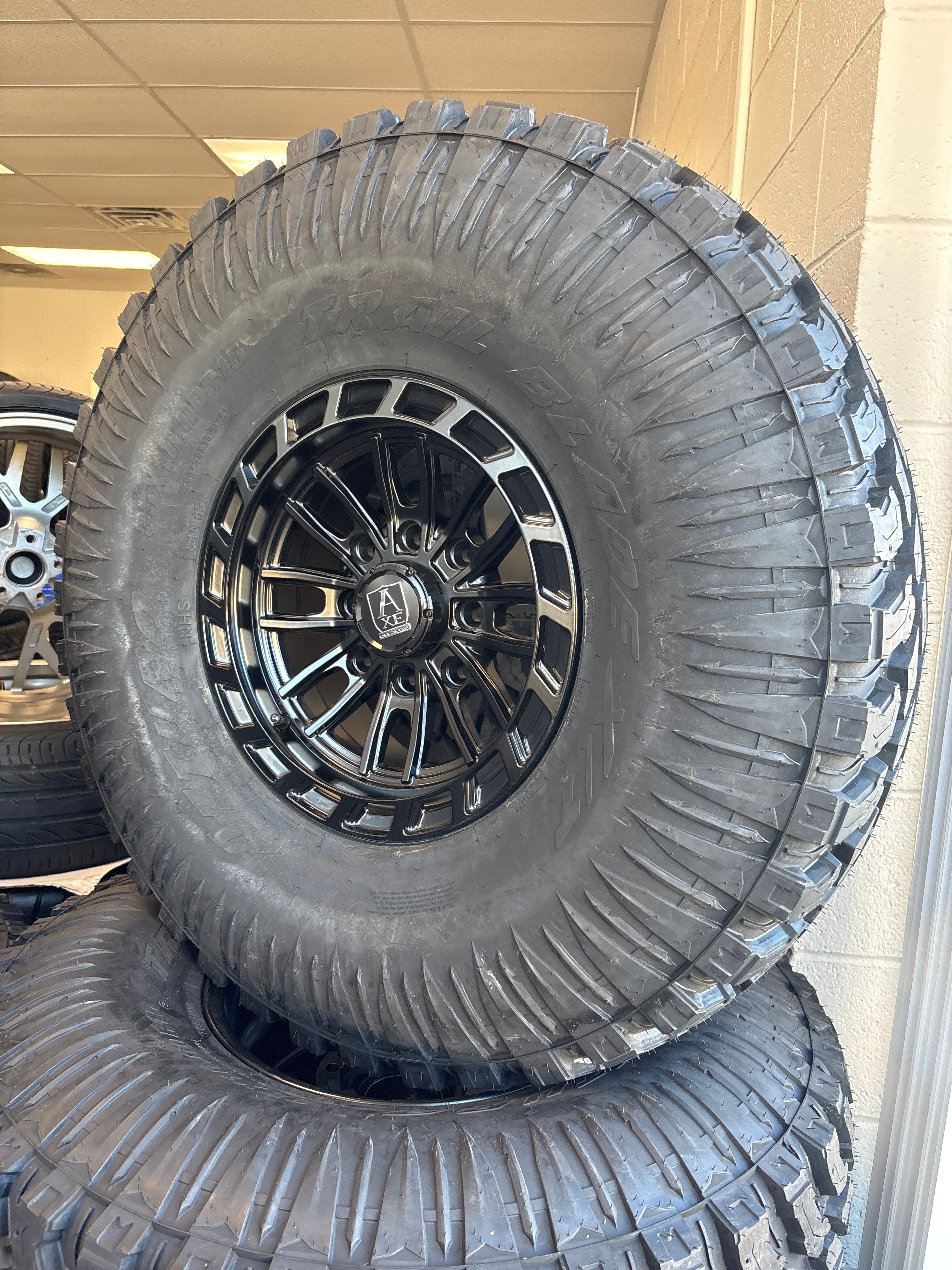 15x7 AXE Icarus SXS 4x137/ 4x156 & 35x10.00R15 Atturo X/T