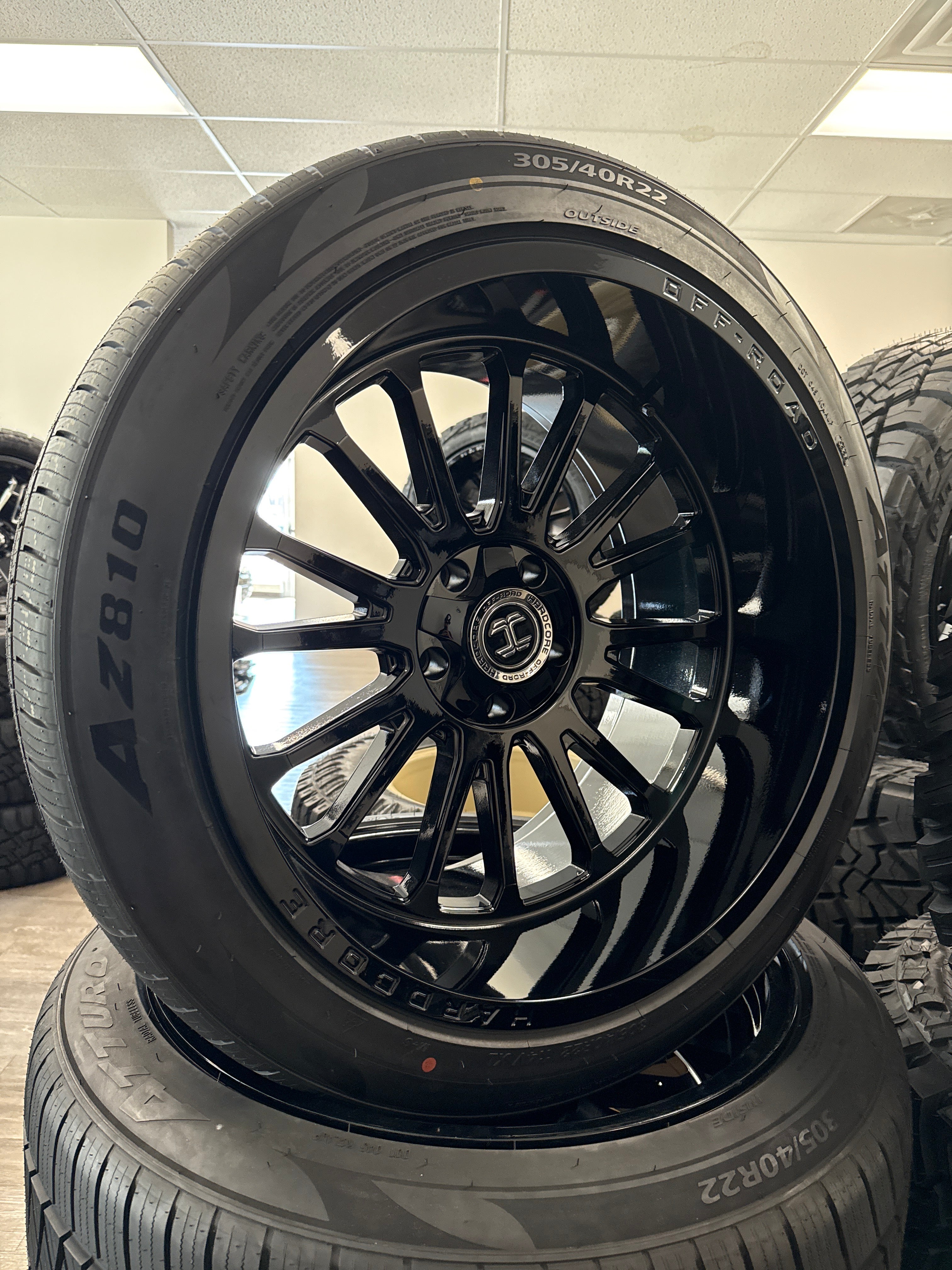 22x12 Hardcore HC108 GB 5x5/ 5x5.5 & 305/40R22 Atturo AZ810