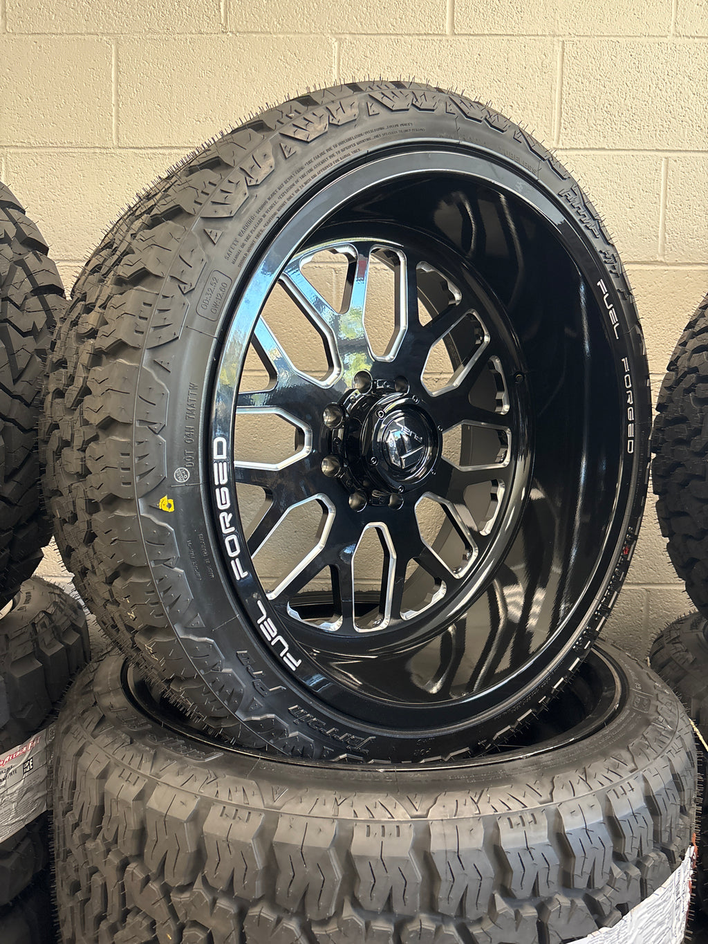 24x12 Fuel Forged FF019 GBM 8x170 & 33x12.50R24 AMP A/T Pro