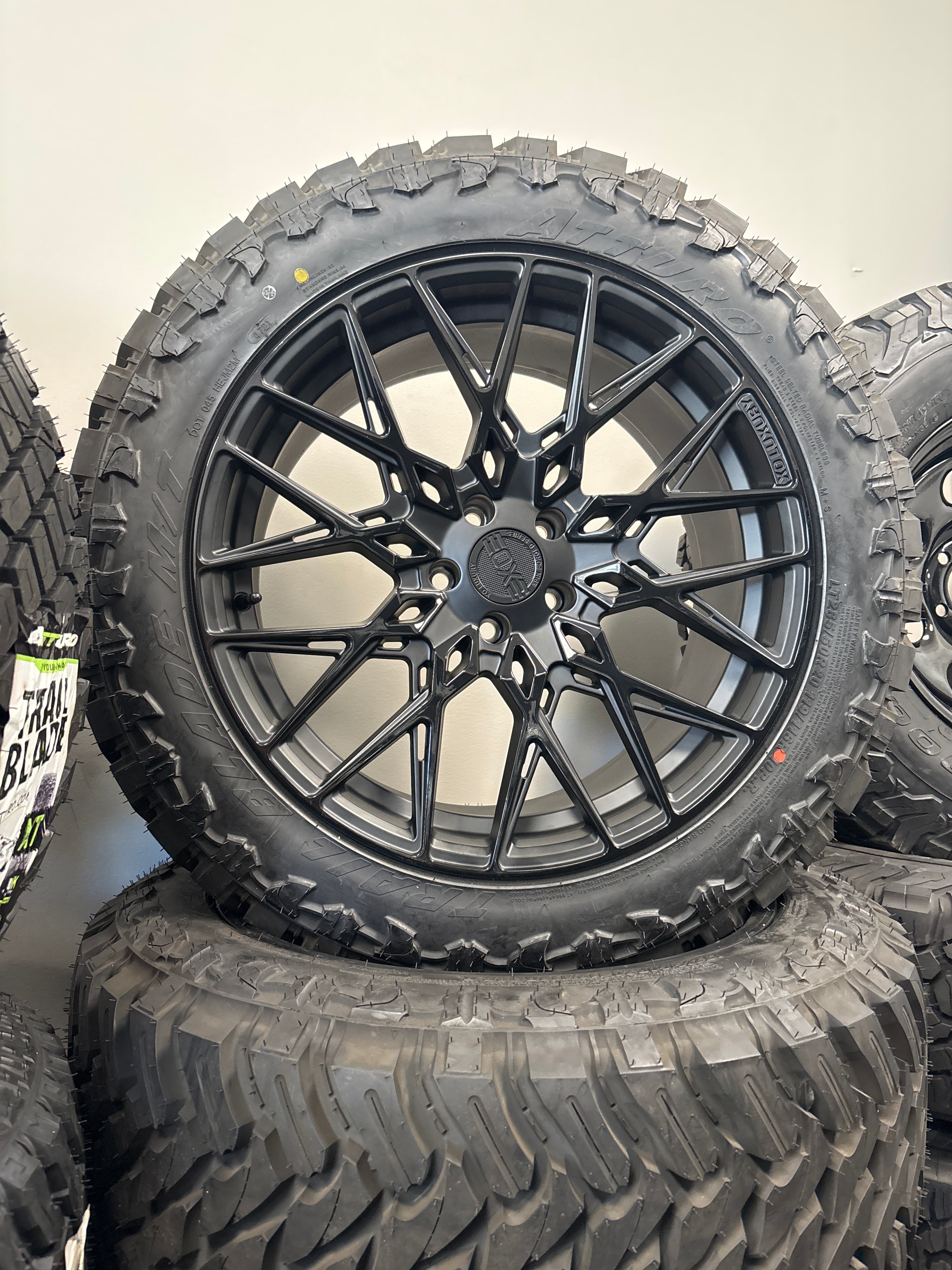 20x10 XO Luxury 5x114.3 & LT285/50R20 Atturo MT