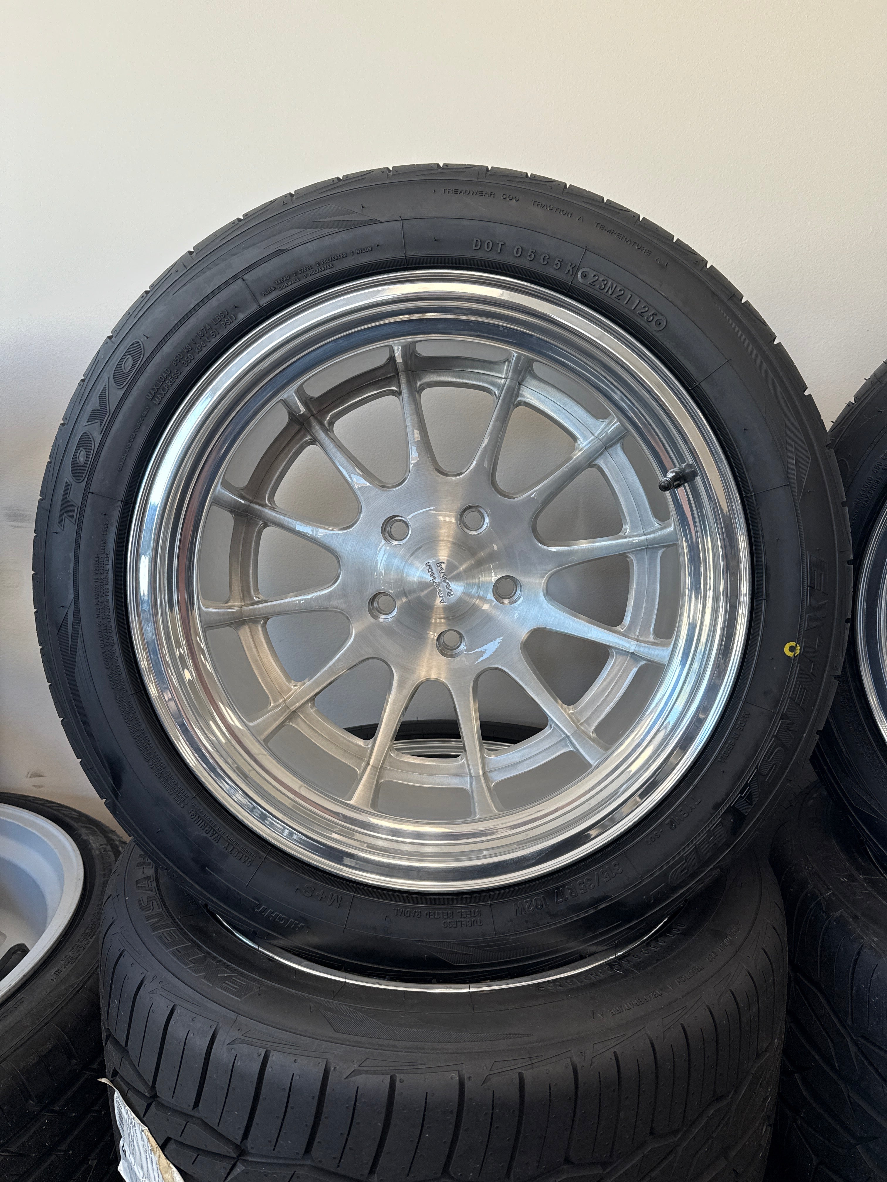 17x11 American Racing VN477 Brushed Face 5x5 & 315/35R17 Toyo Extensa