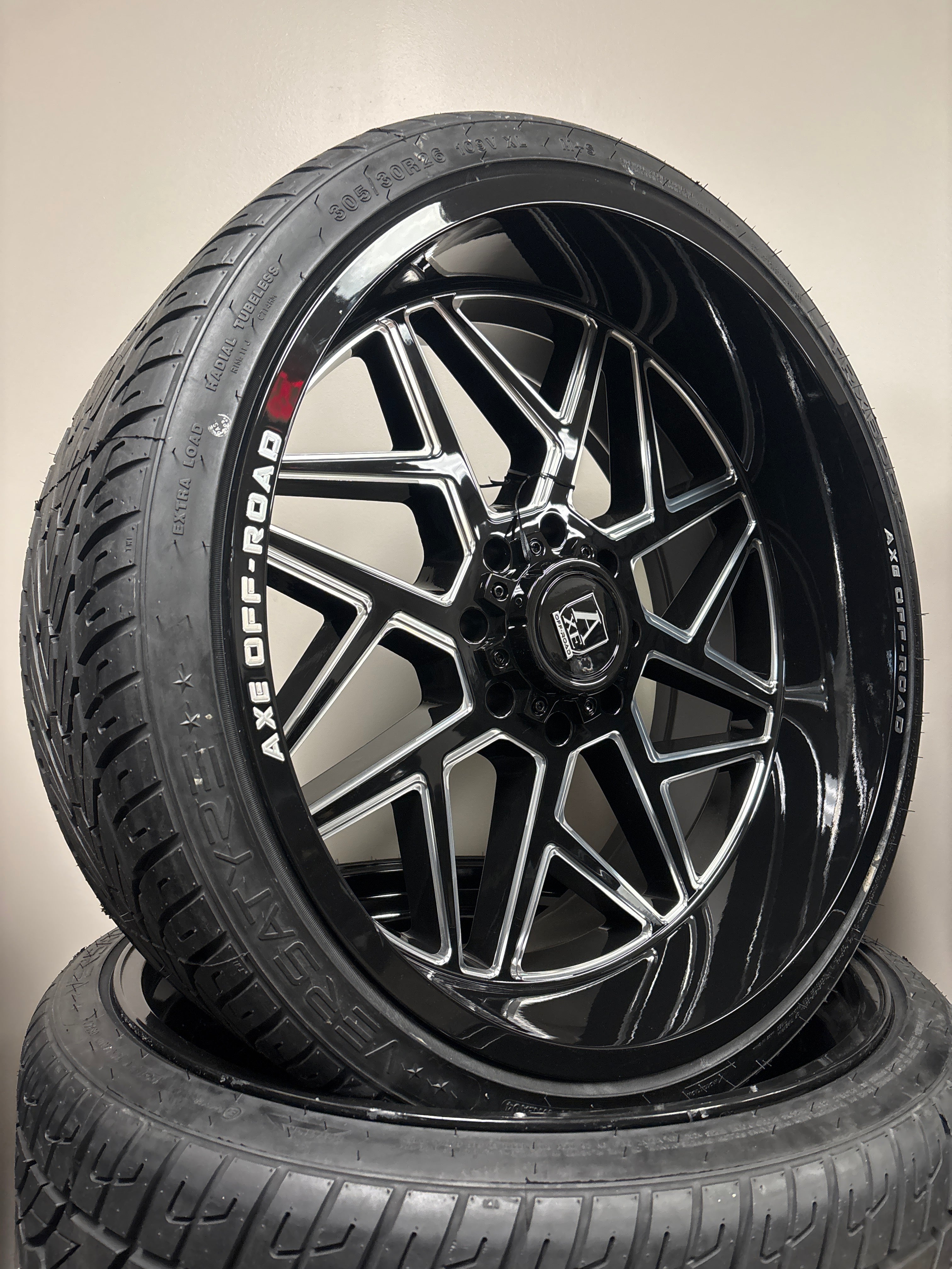 26x12 Axe Nemesis GBM 8x180 & 305/30R26