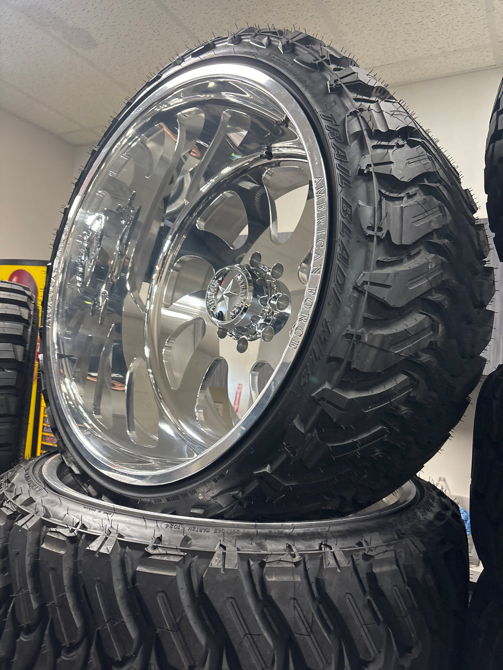 26x16 American Force Blade 8x180 & LT385/30R26 Atturo MTS