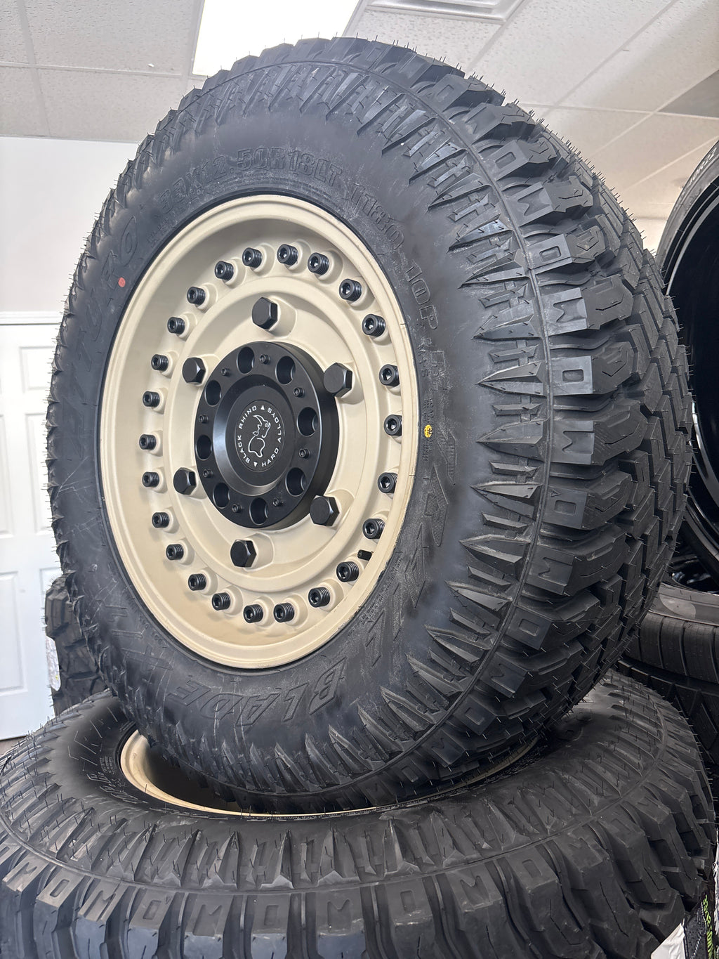 *CLEARANCE 18x8.5 Black Rhino Armory 5x5/ 5x5.5 & 33x12.50R18 Atturo XT
