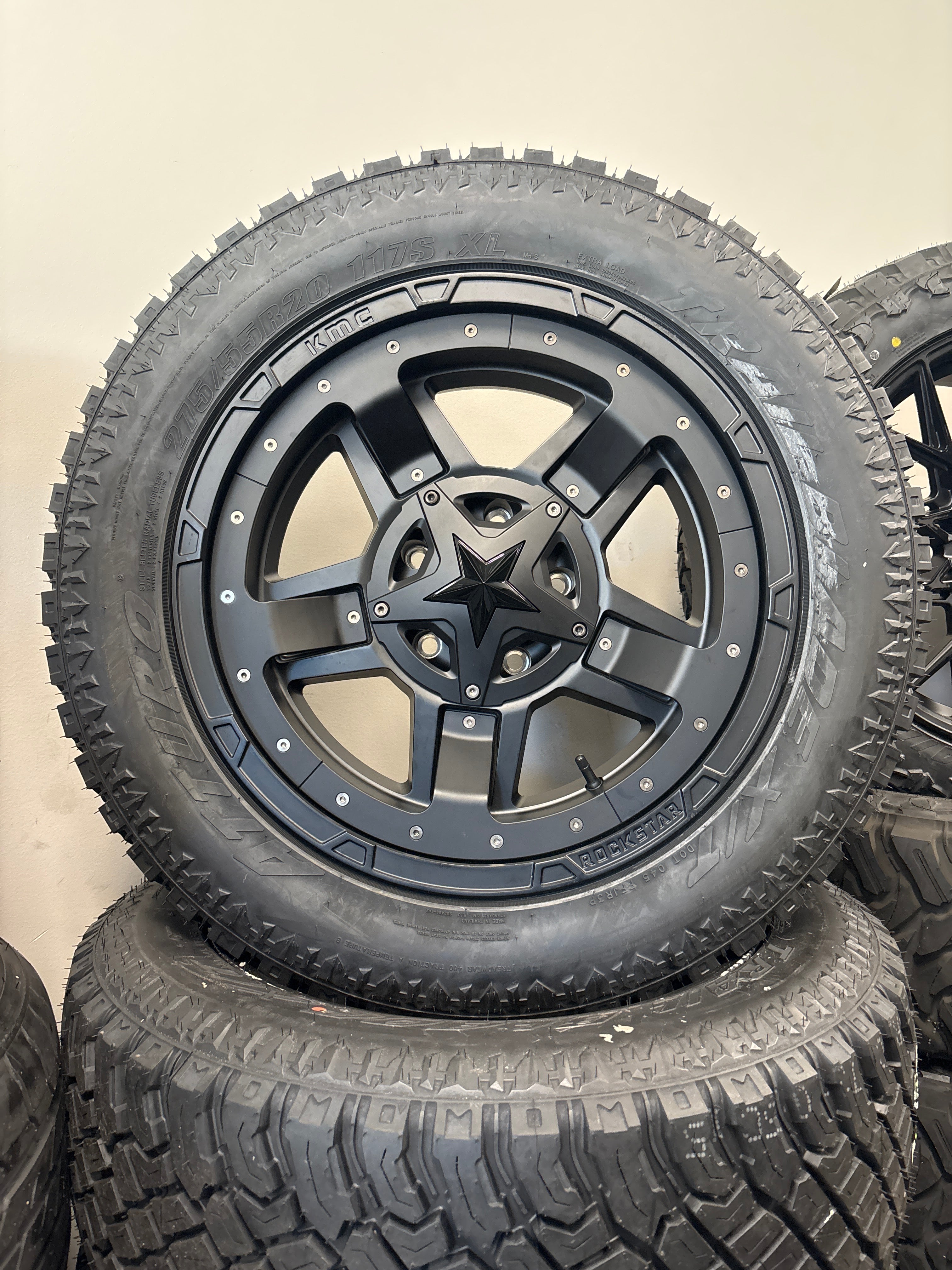 20x10 XD Rockstar 5x5.5/ 5x150 & 275/55R20 Atturo XT