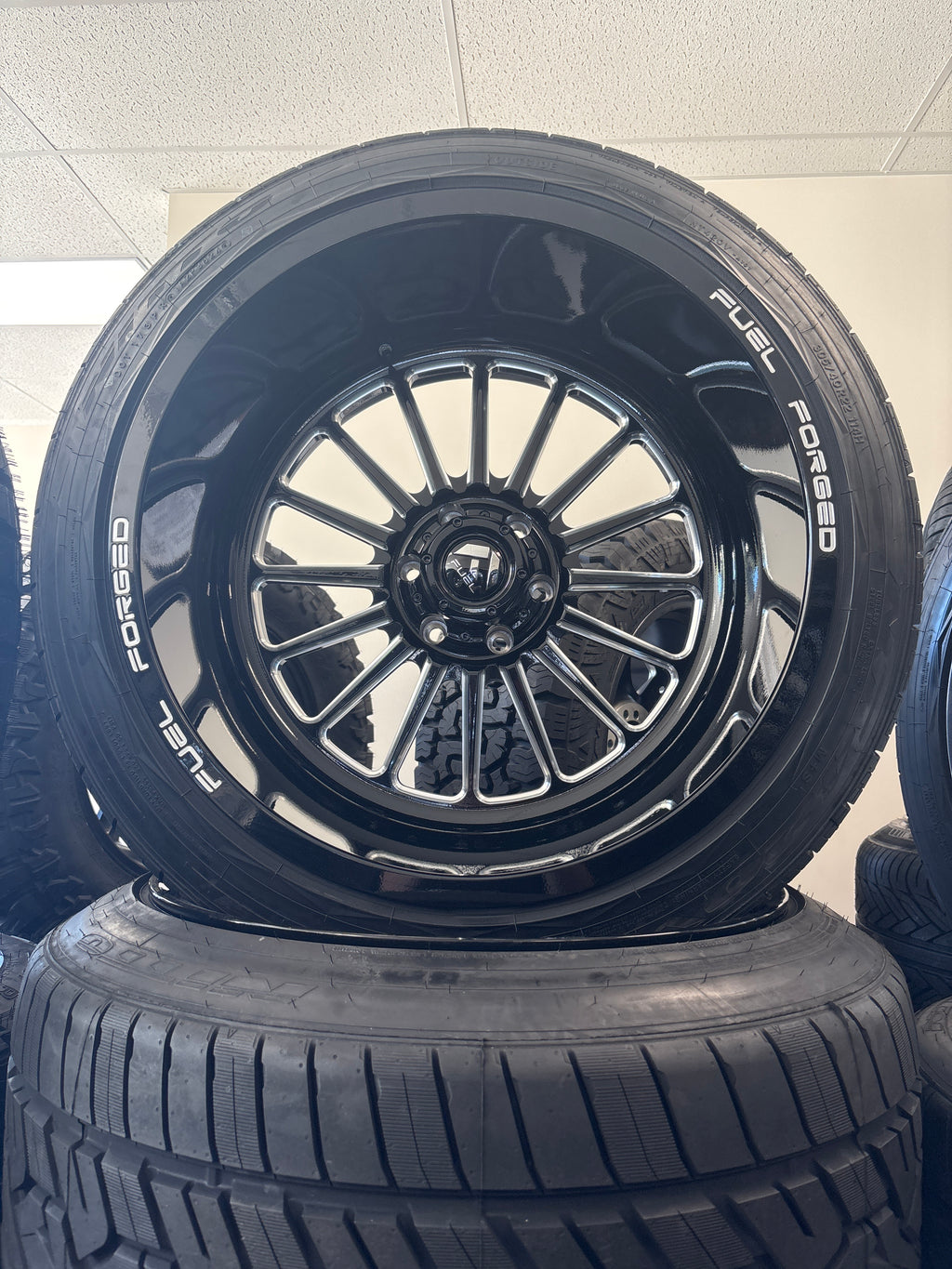 22x14 Fuel Forged FF75 GBM 6x5.5 & 305/40R22 Nitto NT420V