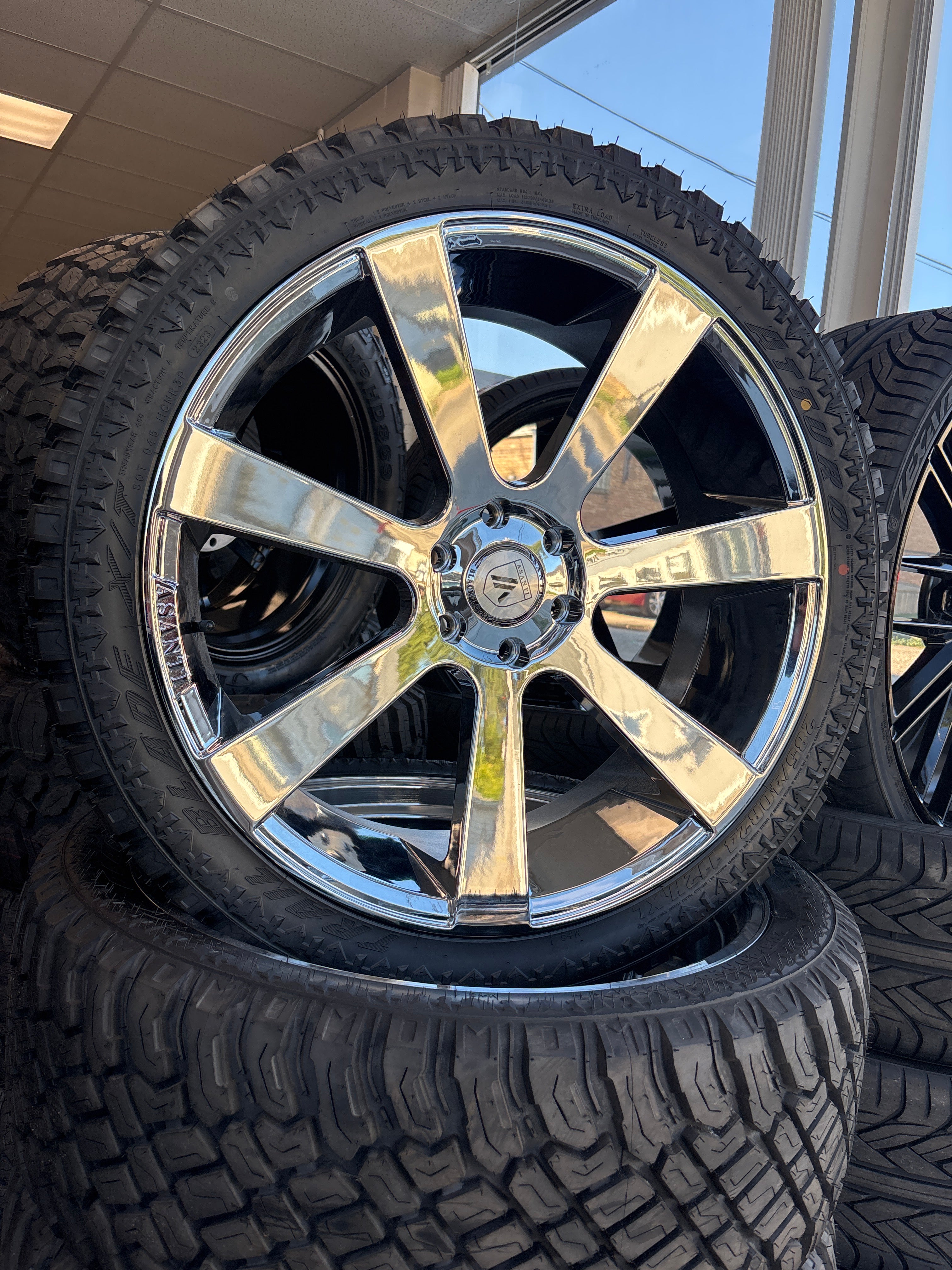 24” Asanti Apollo 6x135 Chrome & 285/40R24 Atturo XT