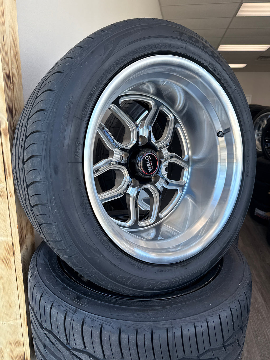 17x11 Weld Laguna GBM 5x5 & 315/35R17 Toyo Extensa