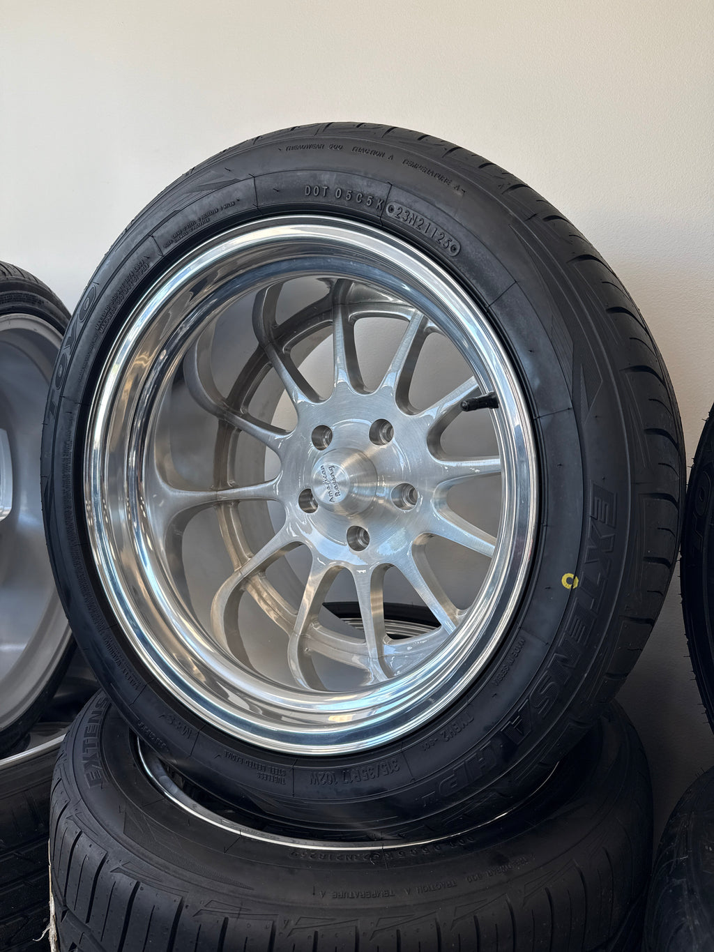 17x11 American Racing VN477 Brushed Face 5x5 & 315/35R17 Toyo Extensa