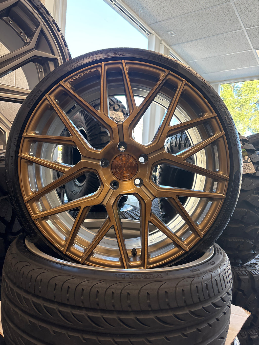 *CLEARANCE 20/21” Rohana Staggered 5x112 Lamborgini WHEEL PACKAGE