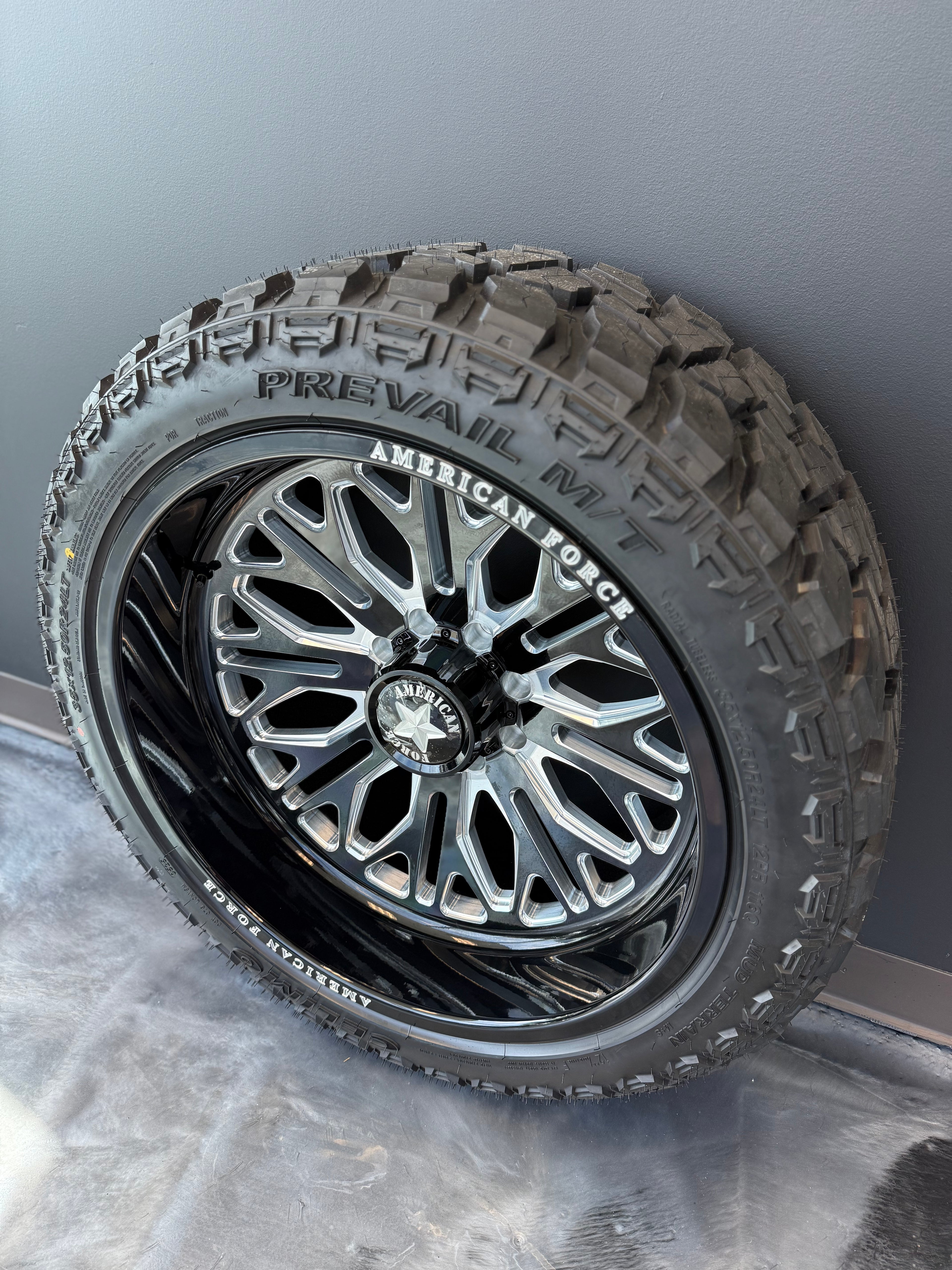 24x12 American Force Intrepid 8x170 & 35x12.50R24 Celimo Prevail MT
