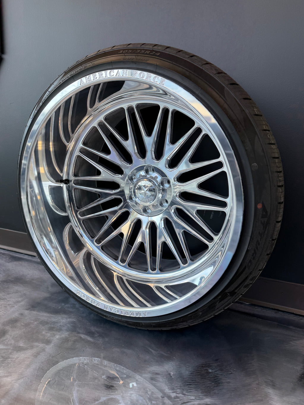 24x14 American Force Smooth CC 6x135 & 305/35R24 Atturo AZ810