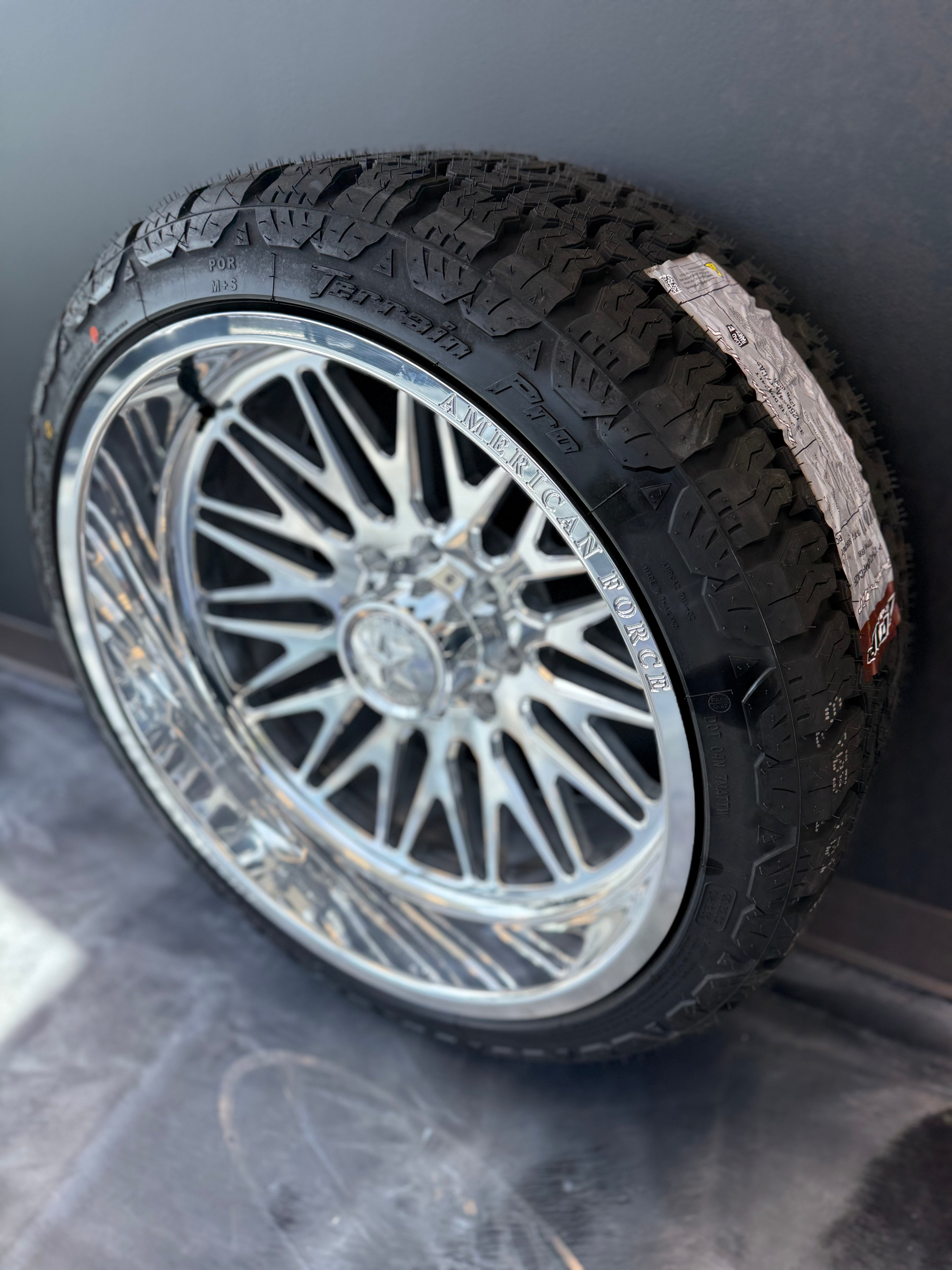 24x12 American Force Smooth 8x180 & 33x12.50R24 AMP AT PRO