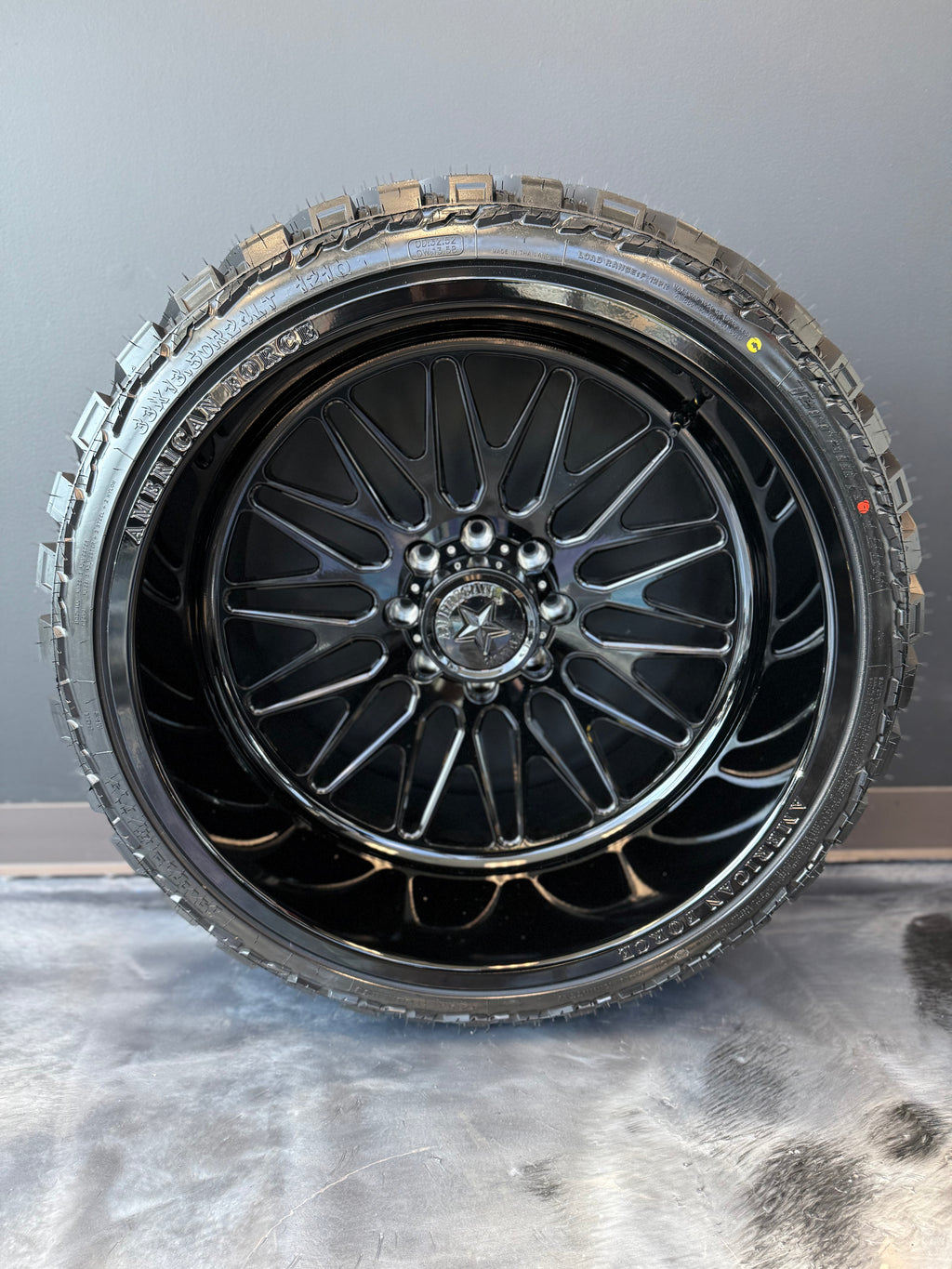 24x14 American Force Smooth CC 8x170 & 33x13.50R24 AMP MT