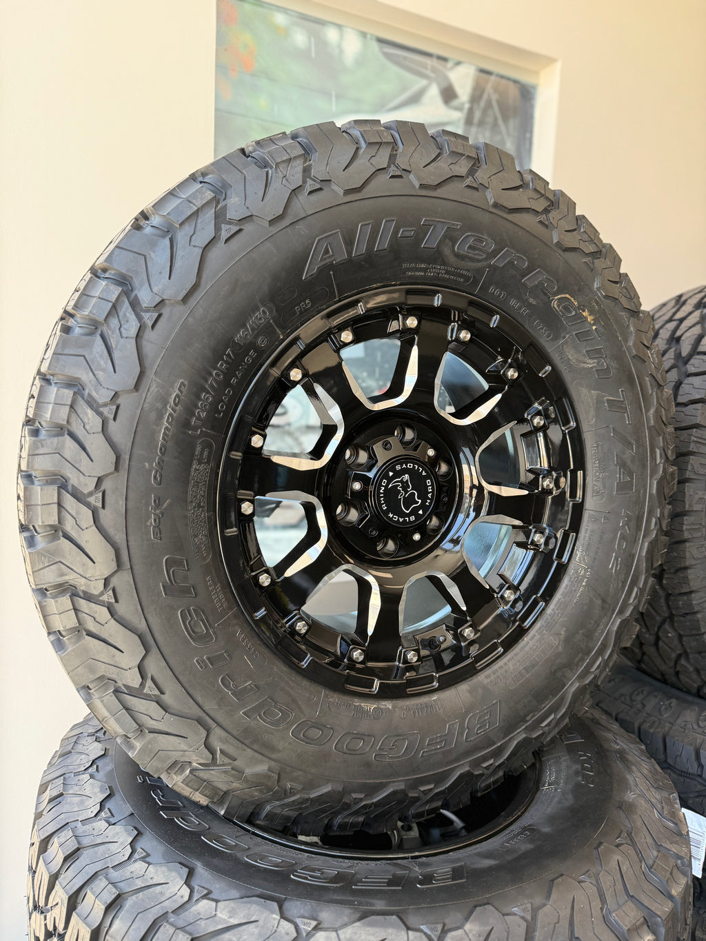17x9 Black Rhino Sierra GBM 6x5.5 & LT285/70R17 BFGoodrich All Terrain T/A KO2